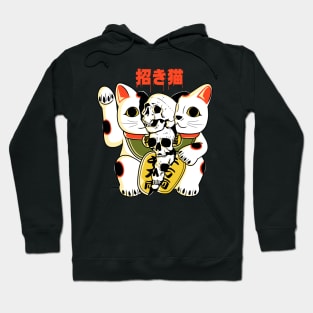 Skull Maneki Neko Hoodie